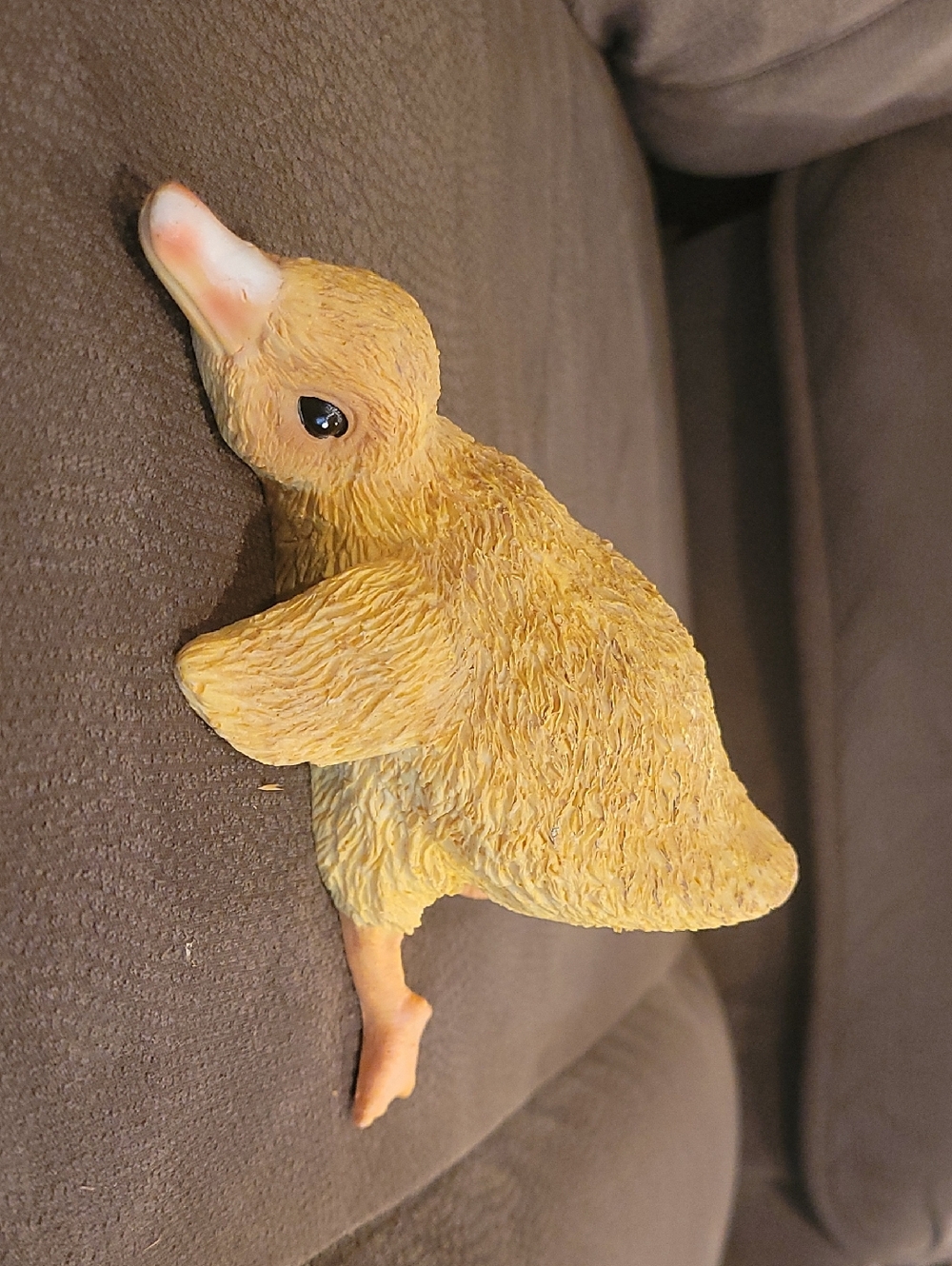 Yellow Duckling Figurine - Cute Decorative Bird